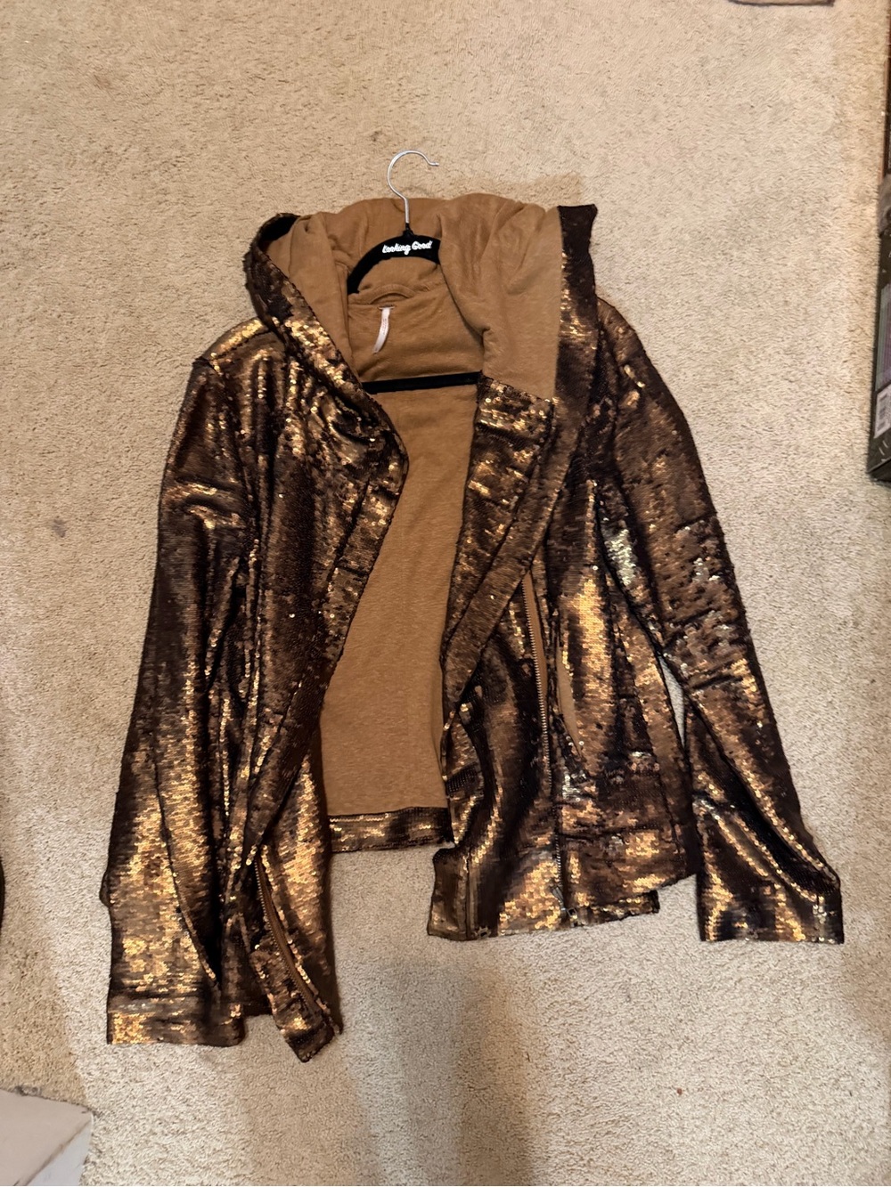 Free People L sequined Jacket